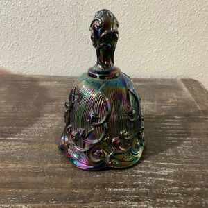 Fenton Amethyst Carnival Lily of the Valley Bell